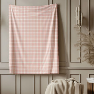 Stilvolle Rose Gold Kariert Blanket für Wohngestal Fleecedecke