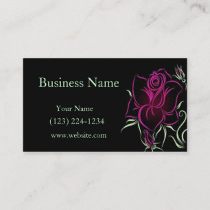 Stilvolle Rose Visitenkarte