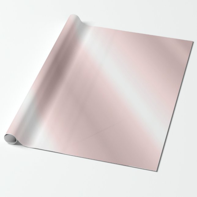 Stilvolle Rosegold Metallic Look Rose Gold Trendy Geschenkpapier (Ungerollt)
