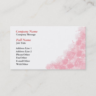 Stilvolle Roses Business Card Vorlage Visitenkarte