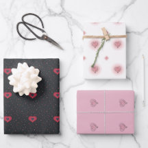 Stilvolle Rot- und Rosa-Herzdesign-Liebe