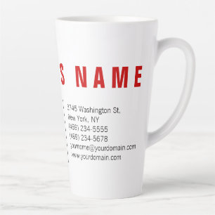 Stilvolle Rot Weiß Moderne Minimalistisch einzigar Milchtasse