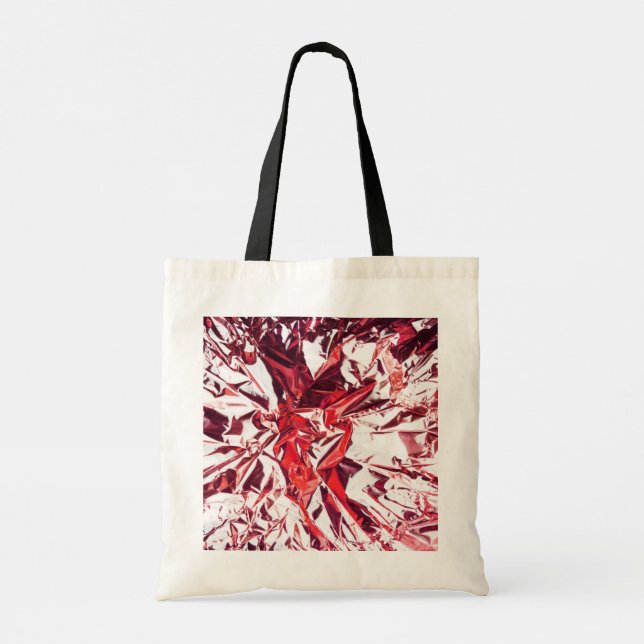 Stilvolle Rote Rose Tote Bag für Frauen Tragetasche (Rückseite)