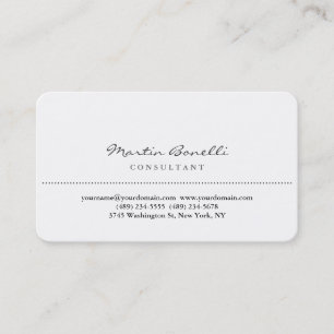Stilvolle Rounded Corner Consultant Business Card Visitenkarte