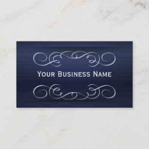 Stilvolle Royal Blue Boutique Business Card Visitenkarte