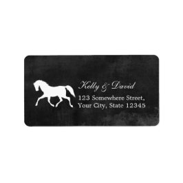Stilvolle Rücksendeadressen-Aufkleber für Pferdesc Adressaufkleber