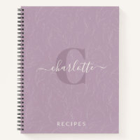 Stilvolle rustikale Lilac Botanische Monogramm Rez