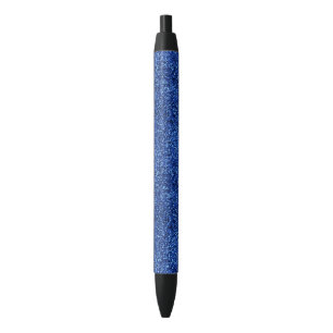 Stilvolle schillernde blaue Sequin-Glitzern Kugelschreiber