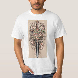"Stilvolle Schlange Grafischer T - Shirt" T-Shirt
