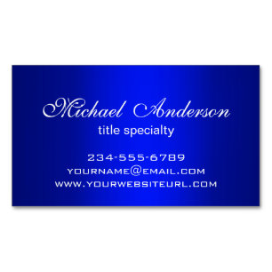 Stilvolle Schlichte blaue Gradient Multiple Purpos Magnetische Visitenkarte