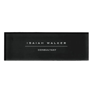Stilvolle Schlichte, einzigartige Special Black &  Namenschild