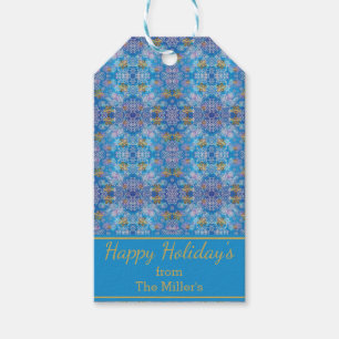 Stilvolle Schneeflocken Geschenkanhänger