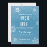 Stilvolle Schneeflocken Winterhochzeit Einladungen<br><div class="desc">Stilvolle Schneeflocken Winter Hochzeitseinladungen.</div>