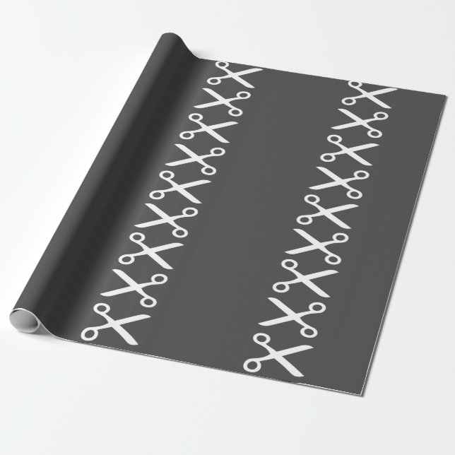 Stilvolle Schneideschere Friseur Schneider Geschenkpapier (Ungerollt)