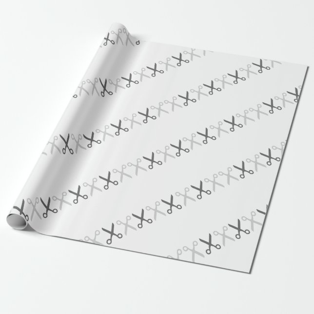 Stilvolle Schneideschere Friseur Schneider Geschenkpapier (Ungerollt)