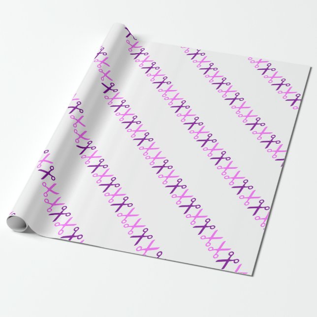 Stilvolle Schneideschere Friseur Schneider Geschenkpapier (Ungerollt)