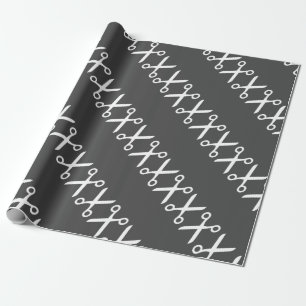 Stilvolle Schneideschere Friseur Schneider Geschenkpapier