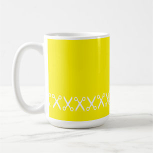 Stilvolle Schneideschere Friseur Schneider Kaffeetasse