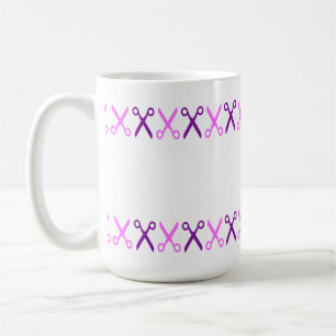 Stilvolle Schneideschere Friseur Schneider Kaffeetasse