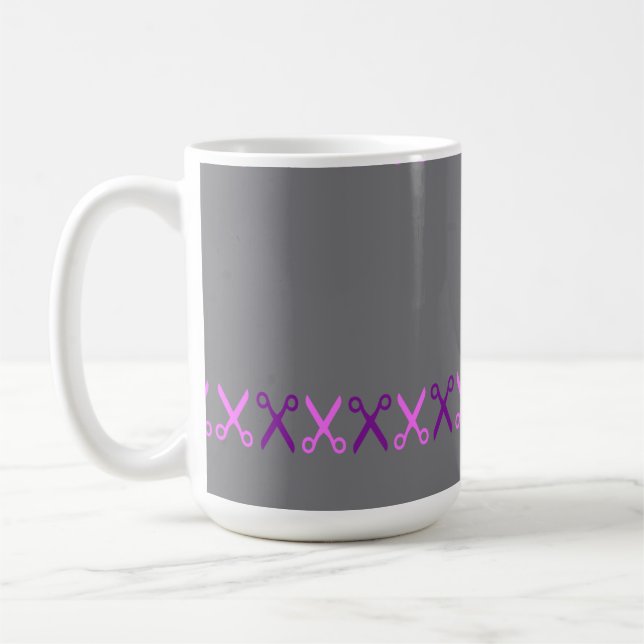 Stilvolle Schneideschere Friseur Schneider Kaffeetasse (Links)