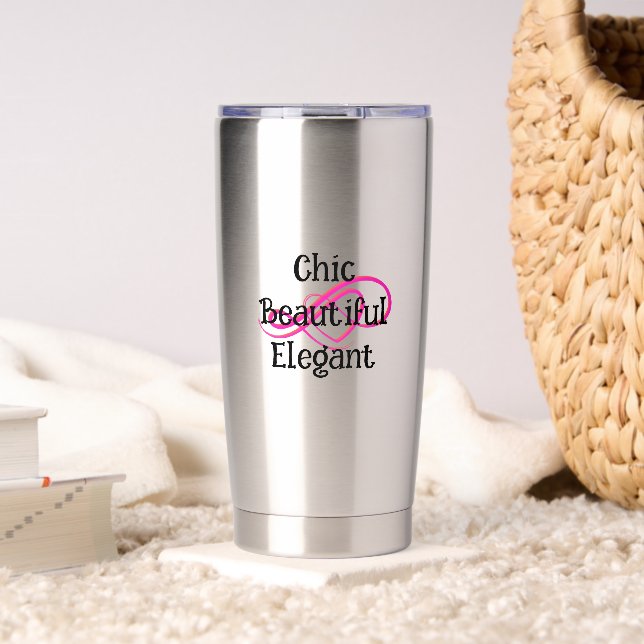 Stilvolle, schöne, elegante Tasse Thermobecher (Wohnzimmer (gedreht))