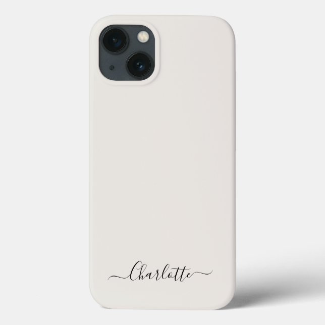Stilvolle Schreibschrift Monogramm schlicht von we Case-Mate iPhone Hülle (Rückseite)