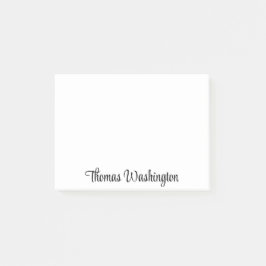 Stilvolle Schrift Mit Monogramm Post-it Klebezettel