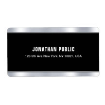 Stilvolle Schwarz-Silber-Elegant-Vorlagenausliefer