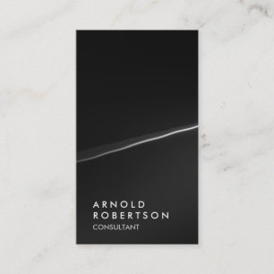 Stilvolle schwarze graue modische visitenkarte