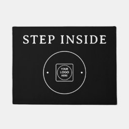 Stilvolle schwarze moderne Geschäftslogo-Eingangsm Fußmatte
