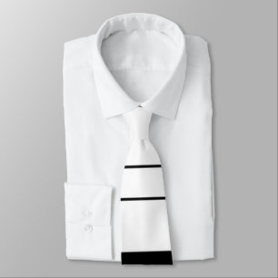 Stilvolle Schwarzweiss-Streifen-Krawatte Krawatte