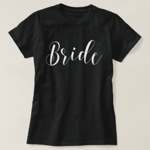 Stilvolle Script Bride T-Shirt