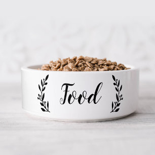 Stilvolle Script Dog Food Bowl Napf