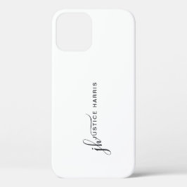 Stilvolle Script Monogram Moderne Minimalistische Case-Mate iPhone Hülle