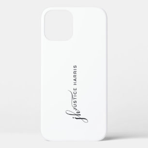 Stilvolle Script Monogram Moderne Minimalistische  Case-Mate iPhone Hülle