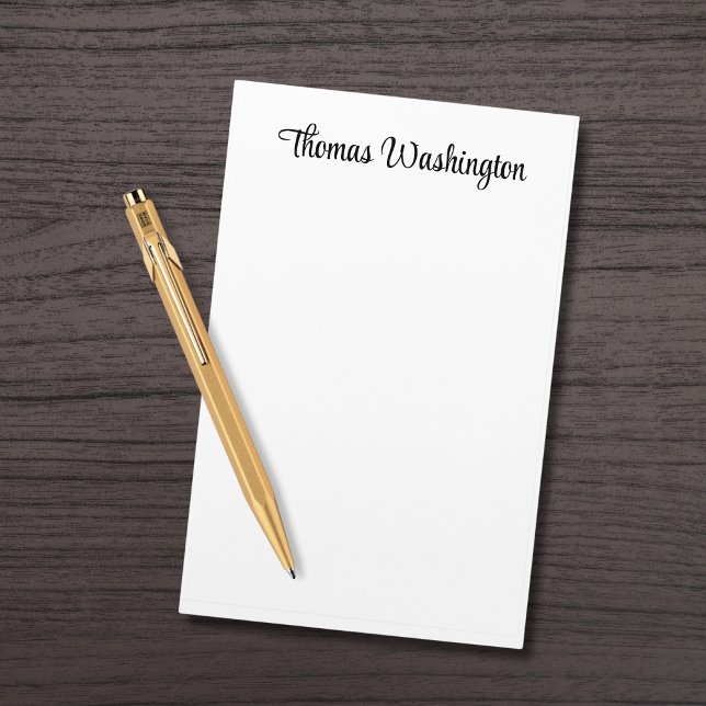 Stilvolle Script Monogram Personalisiert Briefpapier (Von Creator hochgeladen)