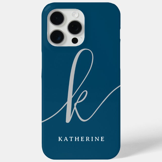 Stilvolle Script Navy Blue Case Mate (Rückseite)