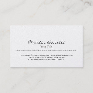 Stilvolle Script Trendy Business Card Visitenkarte