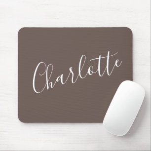 Stilvolle Script Typografie Coffee Brown Individue Mousepad