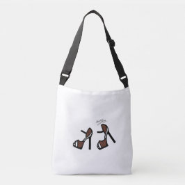 Stilvolle Shoe Print - Cinnamon Kariert Tragetaschen Mit Langen Trägern