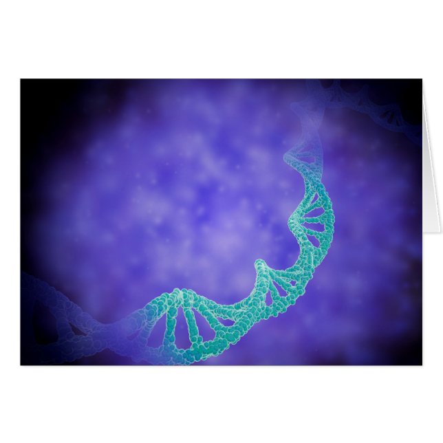 Stilvolle Sicht auf DNA-Stränge (Vorderseite (Horizontal))