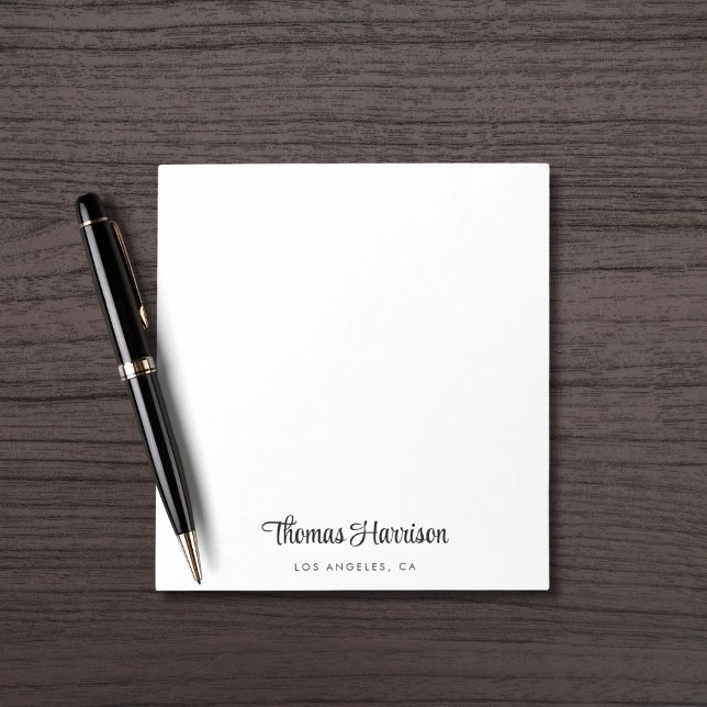 Stilvolle Signature-Script-Monogramm Notizblock (Von Creator hochgeladen)