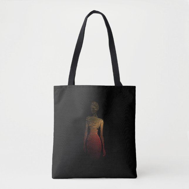 Stilvolle Silhouette der Frau - Kunst der glänzend (Vorderseite)
