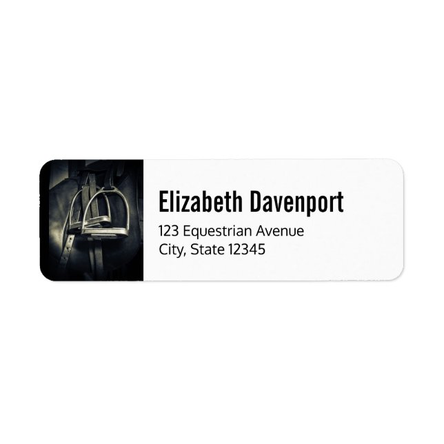 Stilvolle Silver Stirrups auf English Riding Saddl (Vorne)