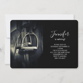 Stilvolle Silver Stirrups auf English Riding Saddl Einladung