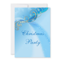 Stilvolle Silver Wirbel & Blue Snowflake Glitzern