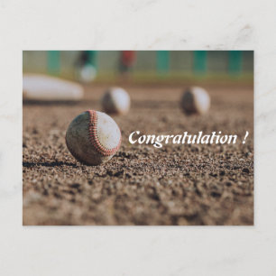 Stilvolle Simple Sporty Gratulation Postcard Postkarte