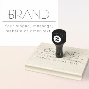 Stilvolle Slogan, Adresse oder sonstige Texte Gummistempel