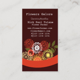 Stilvolle Sommer Floral Blume Florist Visitenkarte