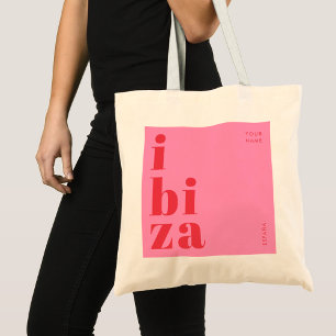 Stilvolle Souvenirs aus Ibiza Tragetasche